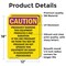 Signmission Radiation & Laser Sign, 18 in H x 12 in W, Vinyl Decal, Rectangle OS-2PACK-CR-D-1218-V-10249 - alternate 4